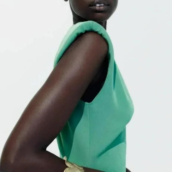 SHOULDER PAD MINI DRESS - Picture 5 of 5